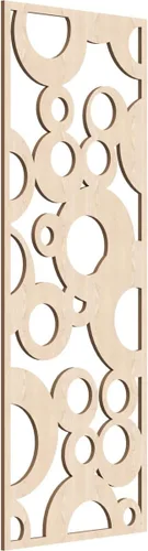 Vista 56 de 9 3/8"W x 24 3/8"H x 1/4"T Farwell Decorativos Paneles de Pared de Madera Calado, Hickory