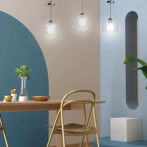 Vista 2 de Pantalla de vidrio de repuesto para lámpara de araña y accesorios de techo, fácil de instalar para decoración del hogar