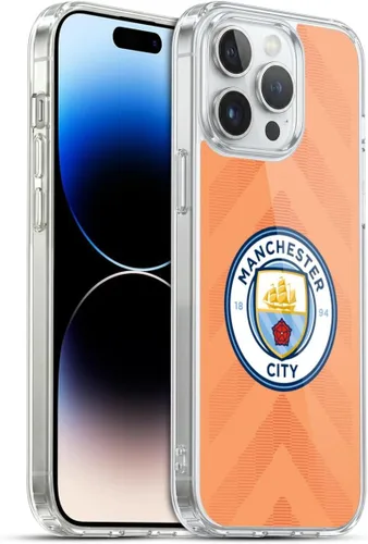 Vista 134 de Head Case Designs Funda de gel con licencia oficial del Manchester City Man City FC Away 2022/23 [protección de grado militar] compatible con Apple