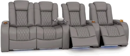 Vista 43 de Seatcraft Asientos de cine en casa Virtuoso LT Tawny Single reclinable Leonado