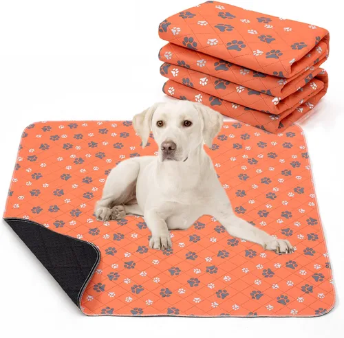 Vista 7 de Lepark Paquete de 2 almohadillas lavables para orina para perros, reutilizables, antideslizantes, para entrenamiento de mascotas