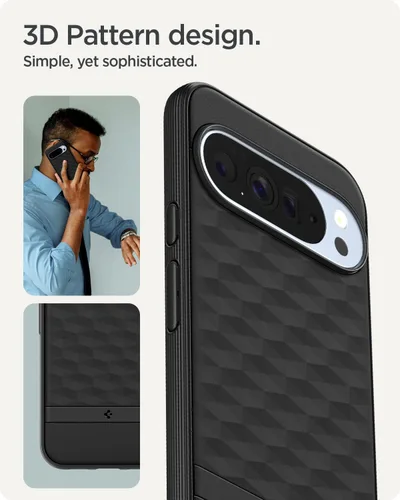 Vista 5 de Spigen para Pixel 10 Pro XL, funda Parallax MagFit (2025) [Diseñada para Pixelsnap, compatible con accesorios MagSafe] - negro mate