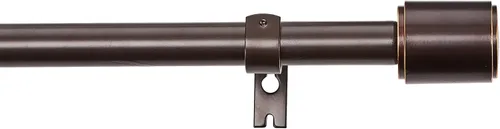 Vista 12 de Amazon Basics Barras de cortina dobles ajustables de 1 pulgada para ventanas, remates de tapón, 72 a 144 pulgadas, color negro