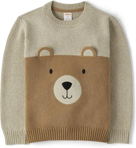 Vista 26 de Gymboree Suéter sin botones de manga larga con cuello redondo para bebés y niños pequeños Negro