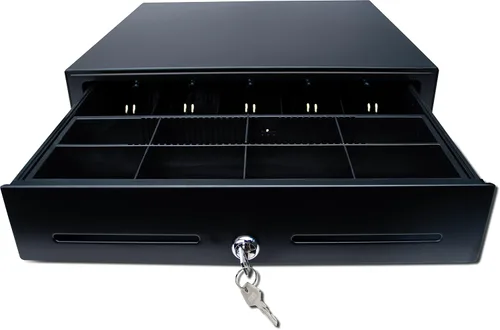 Vista 6 de Star Micronics 37965600 modelo CD3-1616BK58-S2 cajón de efectivo, 16" x 16", con 5 compartimientos para billetes y 8 para monedas más 2 ranuras