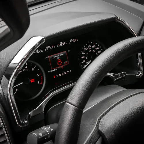 Vista 6 de Voodonala Moldura cromada de salpicadero para Ford F150 F250 F350 Super Duty 2015, 2016, 2017, 2018, 2019, 2020, cromado Cromo