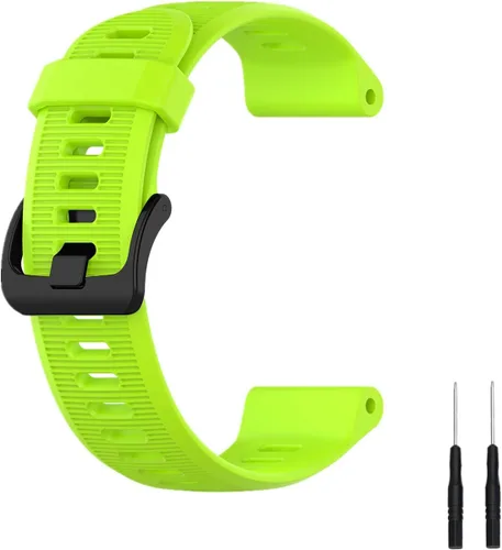 Vista 12 de Muovrto Correa de repuesto para Garmin Forerunner 945/935, correa de silicona para reloj Garmin Fenix 5/Approach S60/Fenix 6