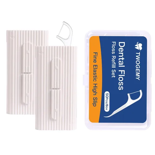 Vista 10 de Estuche portátil para hilo dental, almacenamiento de 10 palillos para adultos en caja. La mejor herramienta para la limpieza de dientes y el cuidado