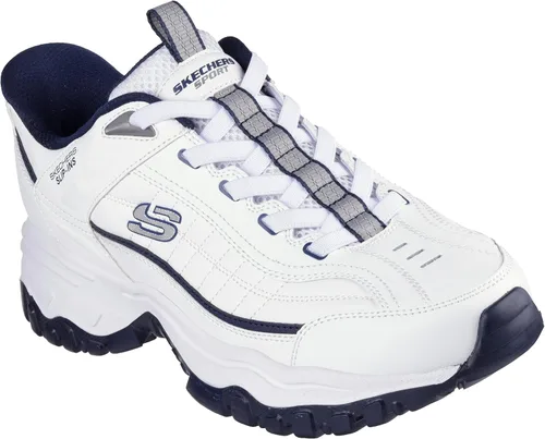 Vista 4 de Skechers Afterburn E'lite Grill Corporal - Zapatos sin cordones para hombre Blanco/azul marino