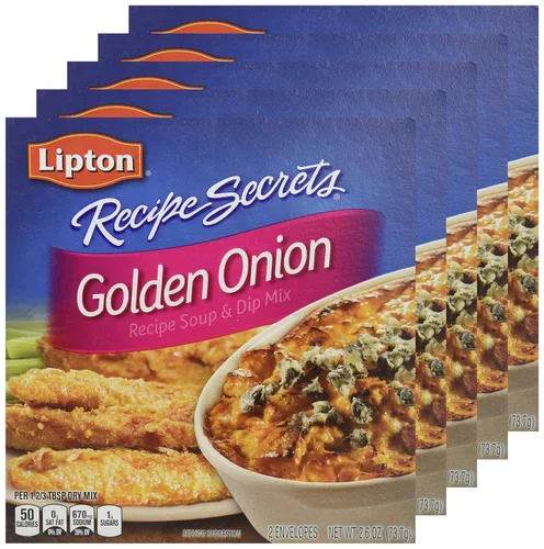 Vista 5 de Lipton Mezcla de sopa y salsa de cebolla dorada 2.6 oz (5 cajas)