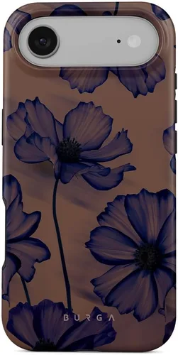 Vista 63 de BURGA-Funda p/teléfono compatible c/iPhone 14 Plus, carcasa rígida híbrida de 2 capas + Funda protectora de silicona, almendras latte a lunares