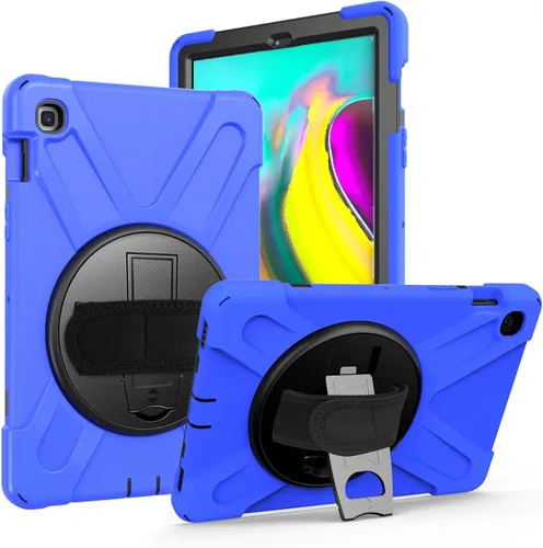 Vista 3 de KIQ Shield Series Samsung Tab 10.1 Case SM-T510/T515 Samsung Galaxy Tab A 10.1 Case 2019 Cubierta resistente a prueba de golpes 360 Kickstand