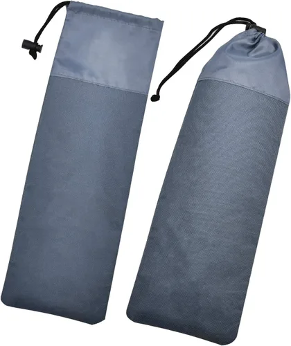 Vista 2 de Paquete de 10 estacas para tienda de campaña, estacas negras de 11.8 pulgadas resistentes con bolsa de tela Oxford, estacas de acero irrompible e