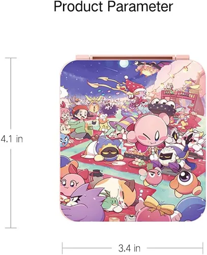 Vista 6 de PERFECTSIGHT Switch Game Card Case Kirby Compatible with Nintendo Switch Lite OLED Cute Anime Portable Thin Hard Shell Game Holder Kawaii Protective