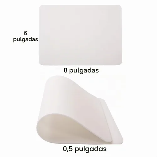 Vista 3 de Tatmax 10pcs 8inch x 6inch 0.047 in espesor doble cara silicona tatuaje práctica piel falsa ceja microblading piel