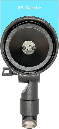 Vista 2 de Westgate Mfg. AD-102-BK 20W 12V Luz direccional con capucha de aluminio fundido, cuerpo sólido, color negro