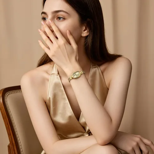 Vista 8 de BERNY Relojes pequeños de oro para mujer, impermeable, delicado, reloj de pulsera vintage para mujer, relojes analógicos de cuarzo para muñecas