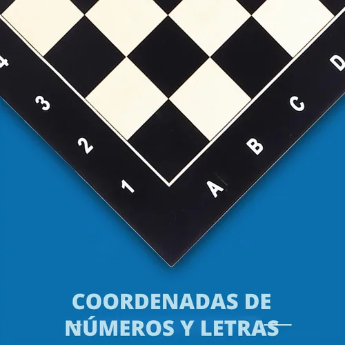 Vista 2 de GSE - Tablero de ajedrez profesional para torneo, con incrustaciones de Negro