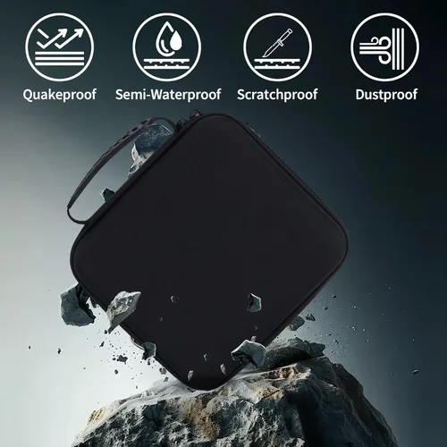 Vista 7 de Estuche de almacenamiento compatible con DJI Osmo Mobile 8 / 7P / 7 Gimbal estabilizador Accesorios (negro)