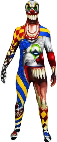 Vista 3 de Morphsuits mens Monster Scary Clown Skinsuit