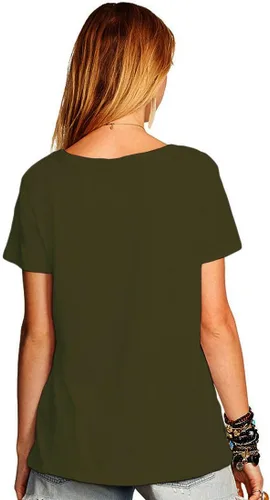 Vista 2 de Romastory playera manga corta de verano informal y holgada con estampa para mujer