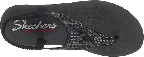 Vista 6 de Skechers Sandalia plana Meditation-Rock Crown para mujer, Negro