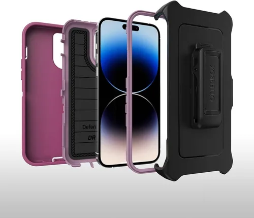 Vista 2 de OtterBox Funda para iPhone 14 Pro Max (solo solamente) - Funda de la serie Defender - Resistente y duradera - Solo funda - Embalaje no minorista