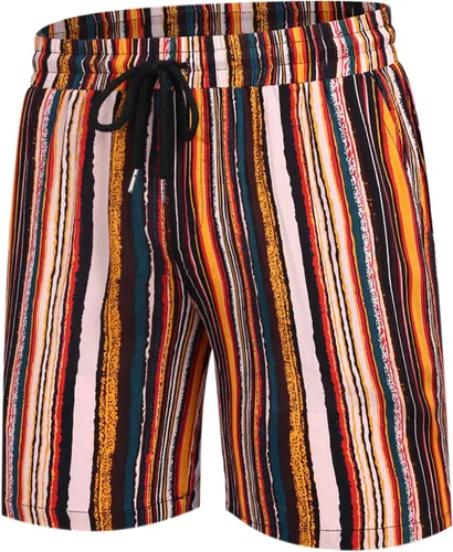Vista 5 de COOFANDY - Conjunto de camisa hawaiana floreada de manga corta con botones para hombre