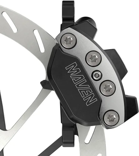 Vista 4 de SRAM Maven Ultimate Stealth - Freno de disco y palanca - Trasero, montaje Negro/Plateado