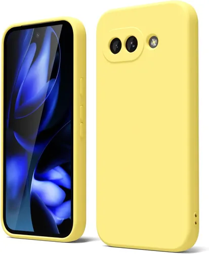 Vista 215 de oakxco para Google Pixel 6A Funda de teléfono de silicona líquida, diseño estético lindo y delgado para mujer y niña, cubierta de gel suave, lisa