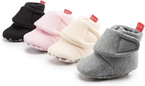 Vista 53 de Sawimlgy - Botines de algodón antideslizantes para recién nacido, con agarre, para cuna o para el invierno
