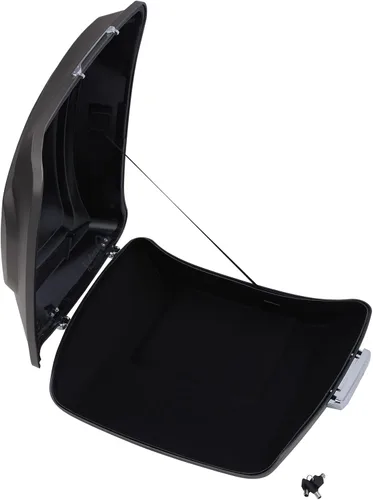 Vista 7 de TCT-MOTORPARTS Paquete de maquinilla de afeitar tronco con pestillo apto para Harley TourPak Road King Road Glide 14 y posteriores color #2