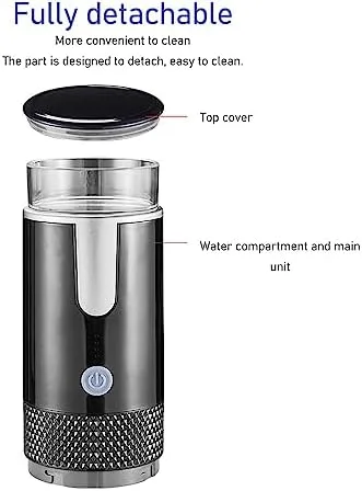 Vista 5 de VGEBY Cafetera portátil, mini cafetera de mano inalámbrica tipo C recargable con batería de 1200 mAh para viajes y campamento