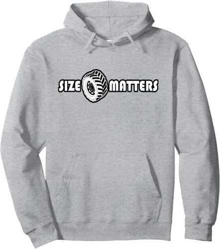 Vista 3 de Size Matters - Sudadera con capucha para neumáticos y autos, Negro