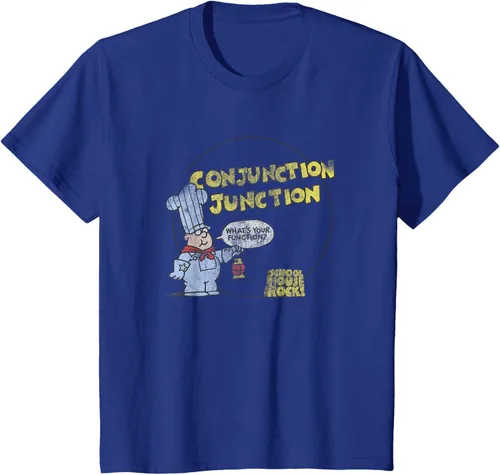 Vista 14 de Schoolhouse Rock Conjunction Junction Conductor Retro TV Camiseta Asfalto