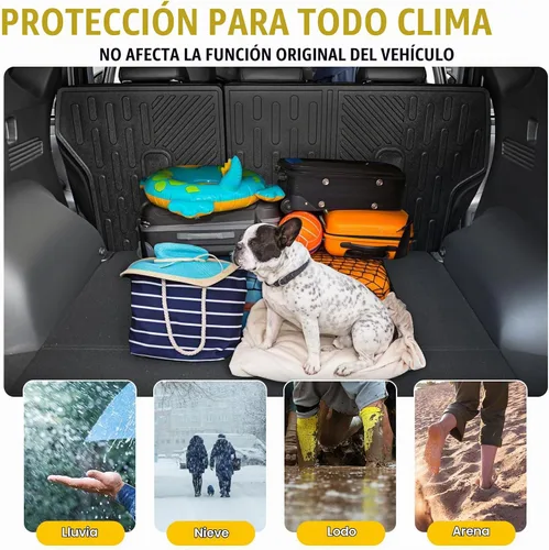 Vista 4 de Alfombrilla de respaldo para Hyundai Tucson 2022-2026 para todo tipo de clima, protector de asiento trasero de elastómero termoplástico, forro