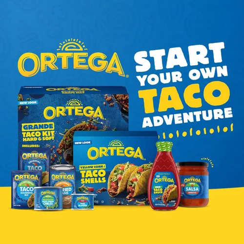 Vista 5 de Ortega Kit de cena de tacos de maíz amarillo, 12