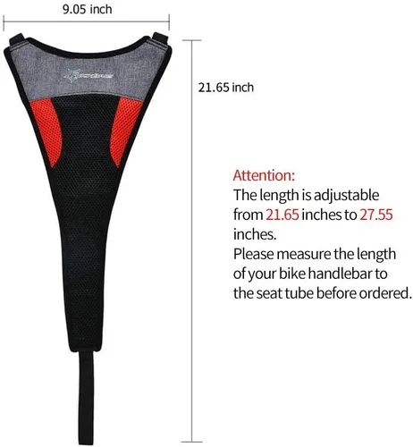Vista 3 de ROCKBROS Bicicleta Entrenador Sudor Net Frame Guard Absorbe Sudor Negro