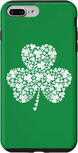 Vista 12 de Funda verde vintage con trébol relleno de trébol para iPhone 16