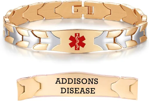 Vista 20 de LinnaLove Pulseras de alerta médica de pez volador para hombres y mujeres, pulseras médicas de acero inoxidable con grabado gratis, 8.5 pulgadas
