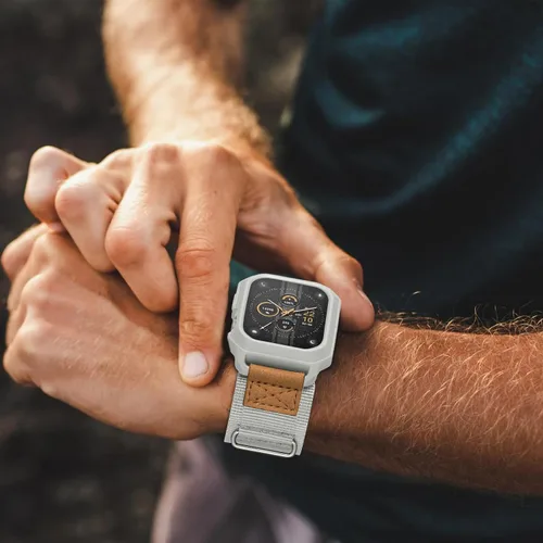 Vista 7 de SUNFWR - Correas compatibles con Apple Watch de 44 mm y 45 mm con estuche, correa deportiva resistente para Apple Watch con cubierta protectora