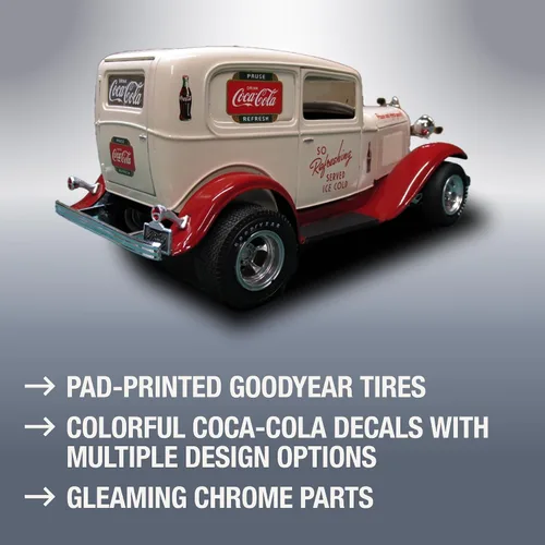 Vista 3 de MPC 1932 Ford Sedan Delivery Coca Cola - Kit de modelo de coche de plástico a escala 1:25, negro