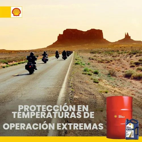 Vista 5 de Shell Rotella T6 - Aceite de motor sintético resistente 5W-40, barril de 55 galones