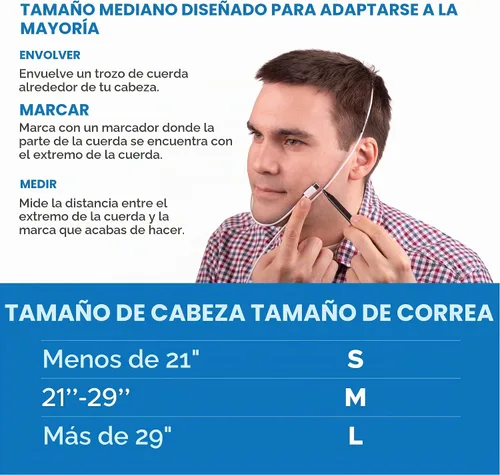 Vista 5 de AVEELA Correa de barbilla para dormir y usuarios de CPAP Correa de barbilla antironquidos, correa de mandíbula ajustable para apnea del sueño