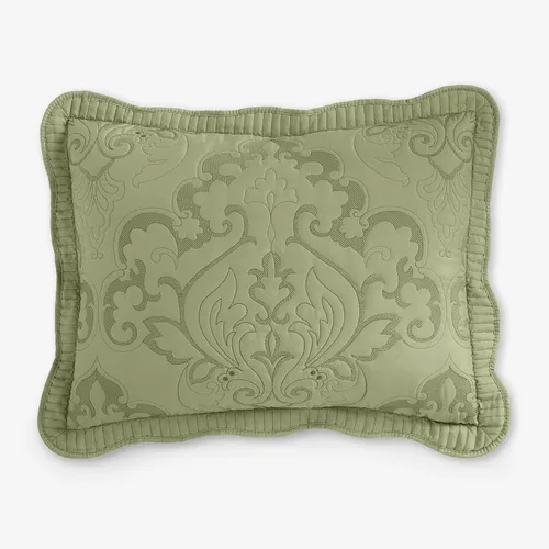 Vista 17 de BrylaneHome Amelia - Funda de almohada King, color rosa baya.