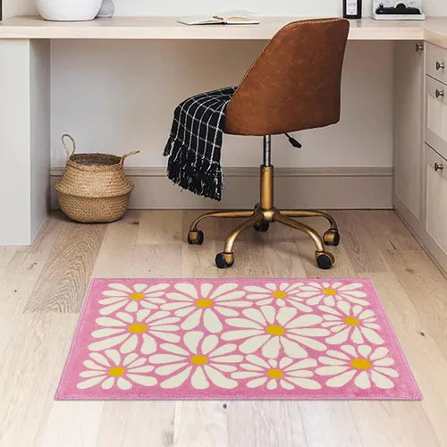 Vista 4 de SHIYUE Office Chair Mat for Hardwood/Tile Floor Carpet, 18"x26" Computer Desk for Rolling Chairs Protector Gaming Non Slip Under TPR Backing