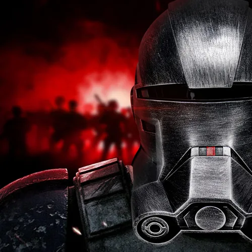 Vista 4 de Casco Echo Bad Batch Clone Helmet Trooper Cosplay, Imperial Bad Helmet Lote para colección, el casco más genial para Halloween Cosplay, resina