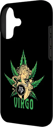Vista 2 de Zodiac Stoner Vibes: Virgo Cannabis Weed Horoscope Design Case para iPhone 17