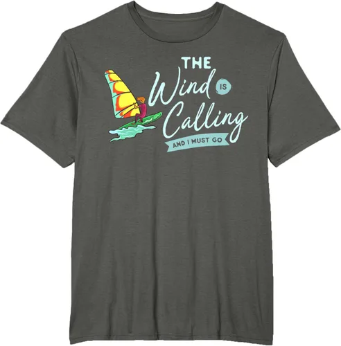 Vista 5 de Windsurfing Board Camiseta Windsurfer, Negro