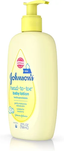 Vista 6 de Johnson's Loción para bebés de la cabeza a los pies, 27 onzas líquidas